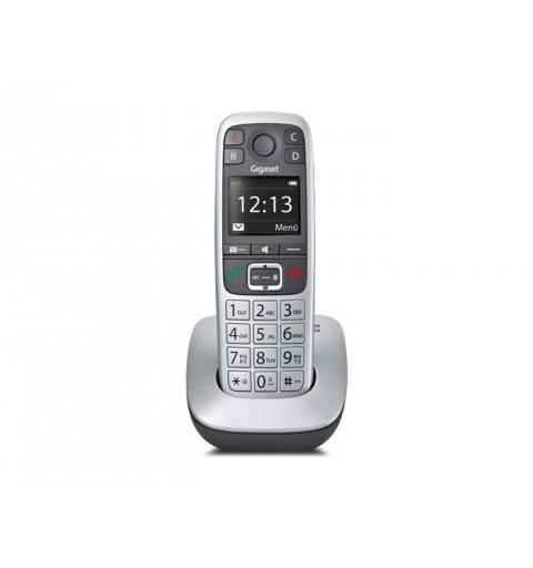 Gigaset E 560 Teléfono DECT Identificador de llamadas Negro, Plata