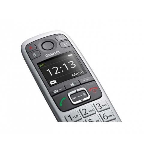 Gigaset E 560 Teléfono DECT Identificador de llamadas Negro, Plata