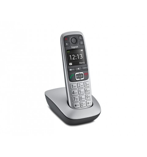 Gigaset E 560 Teléfono DECT Identificador de llamadas Negro, Plata