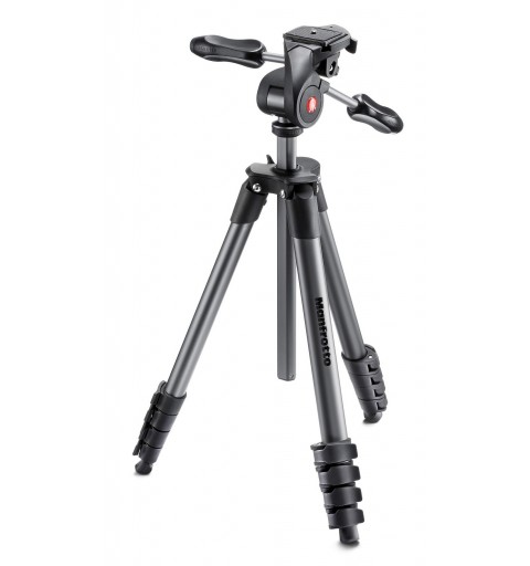Manfrotto MKCOMPACTADV-BK tripode Digitales cámaras de película 3 pata(s) Negro