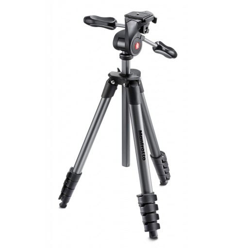 Manfrotto MKCOMPACTADV-BK tripode Digitales cámaras de película 3 pata(s) Negro