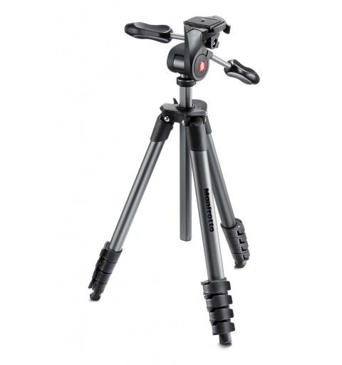 Manfrotto MKCOMPACTADV-BK tripode Digitales cámaras de película 3 pata(s) Negro