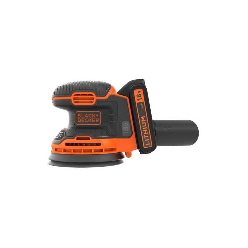 Black & Decker BDCROS18 levigatrice portatile Levigatrice orbitale 12000 Giri min Nero, Arancione