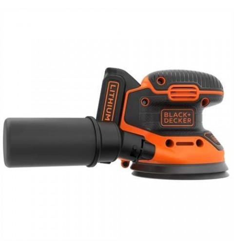 Black & Decker BDCROS18 levigatrice portatile Levigatrice orbitale 12000 Giri min Nero, Arancione