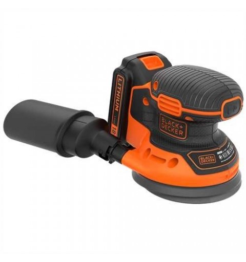 Black & Decker BDCROS18 lijadora portátil Lijadora orbital 12000 RPM Negro, Naranja