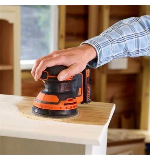 Black & Decker BDCROS18 levigatrice portatile Levigatrice orbitale 12000 Giri min Nero, Arancione