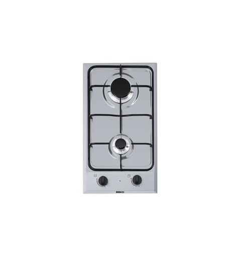 Beko HDCG 32220 FX hobs Acero inoxidable Integrado Encimera de gas 2 zona(s)