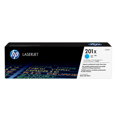 HP 201X toner LaserJet Cyan grande capacité authentique