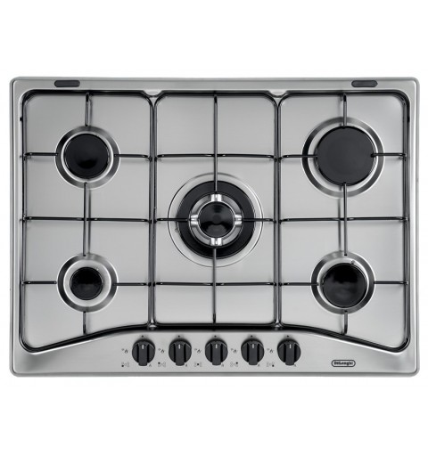 De’Longhi YAF57ASV hob Black, Silver Built-in Gas 5 zone(s)