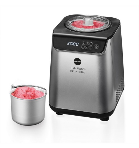 Macom 872 ice cream maker Compressor ice cream maker 1.2 L 135 W Black, Silver