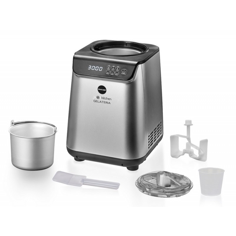 Macom 872 ice cream maker Compressor ice cream maker 1.2 L 135 W Black, Silver