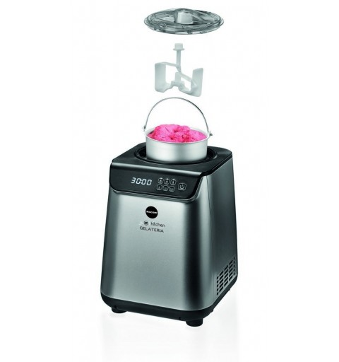 Macom 872 macchina per gelato Gelatiera compressore 1,2 L 135 W Nero, Argento