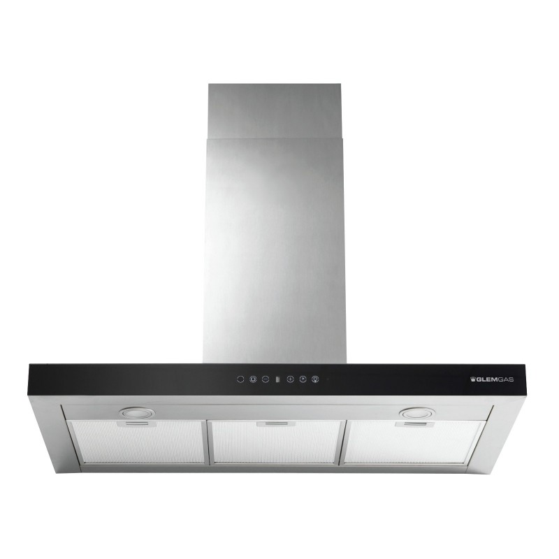 Glem Gas GHB990IX cooker hood Wall-mounted Stainless steel 679 m³ h A
