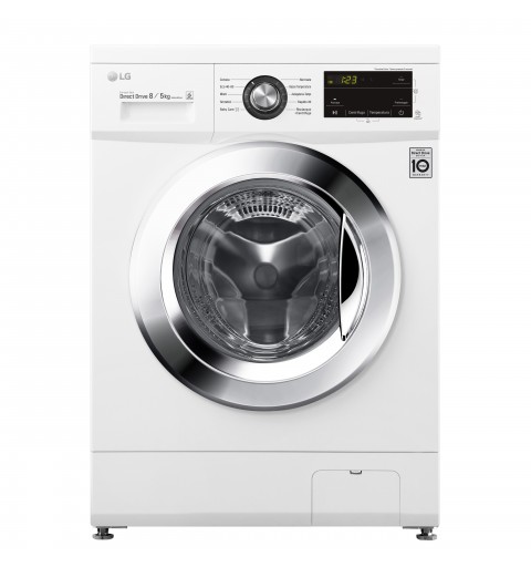 LG F4J3TM5WE.ABWQPIS lavadora-secadora Independiente Carga frontal Blanco E