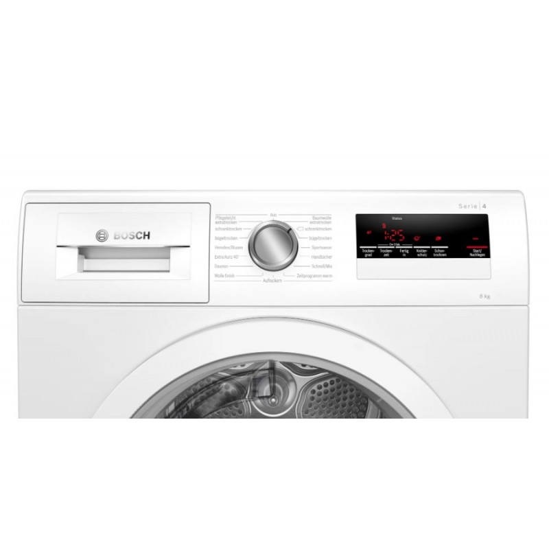 Bosch Serie 4 WTH85V90 asciugatrice Libera installazione Caricamento frontale 8 kg A++ Bianco