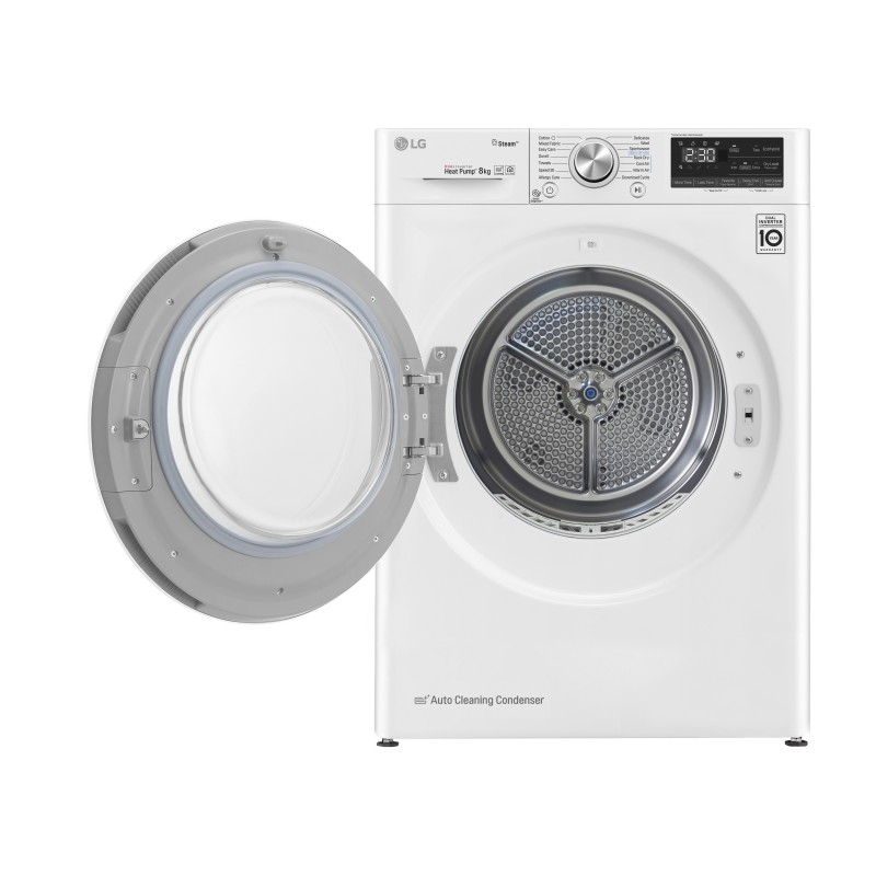 LG RC80V9AV3W Wäschetrockner Freistehend Frontlader 8 kg A+++ Weiß