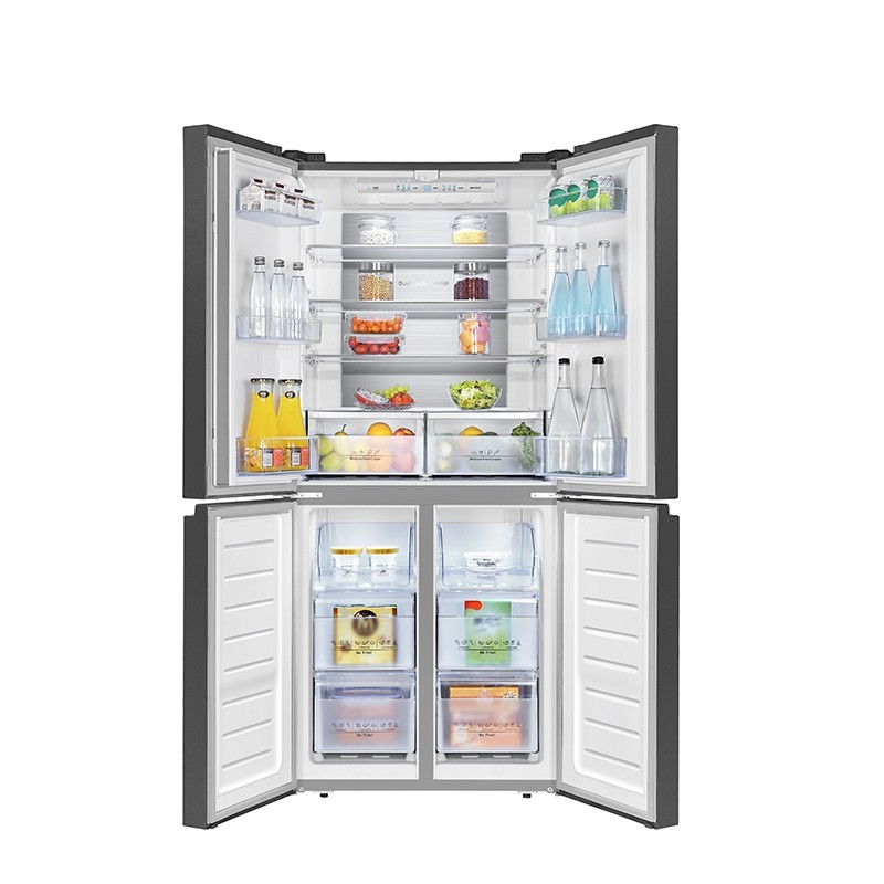 Hisense RQ563N4SWF1 frigo américain Autoportante 454 L F Noir