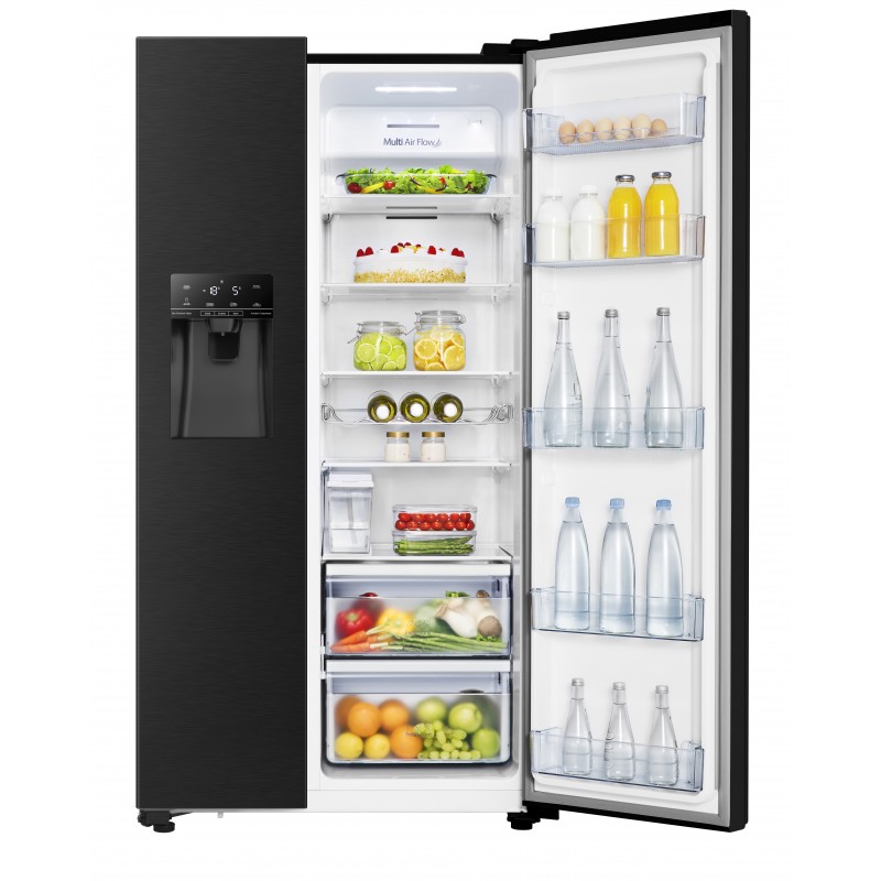 Hisense RS694N4TFF side-by-side refrigerator Built-in Freestanding 535 L F Black