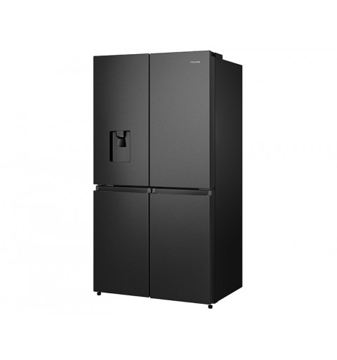 Hisense RQ758N4SWF1 side-by-side refrigerator Freestanding 606 L F Black