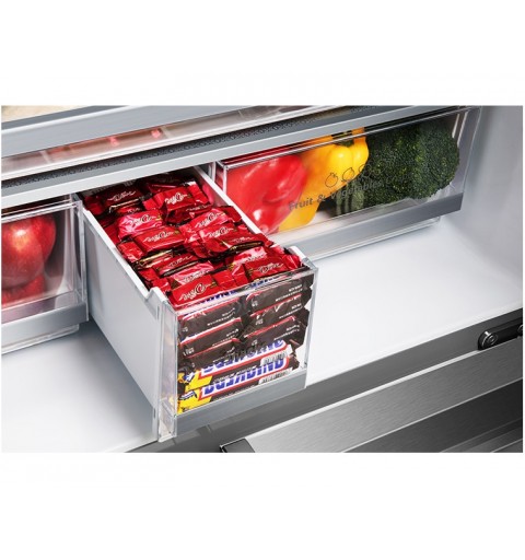 Hisense RQ758N4SWF1 side-by-side refrigerator Freestanding 606 L F Black