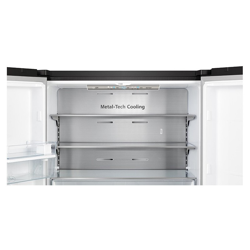 Hisense RQ758N4SWF1 side-by-side refrigerator Freestanding 606 L F Black