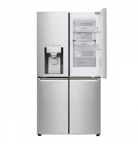 LG GMJ945NS9F.ANSQEUR side-by-side refrigerator Freestanding 638 L F Stainless steel