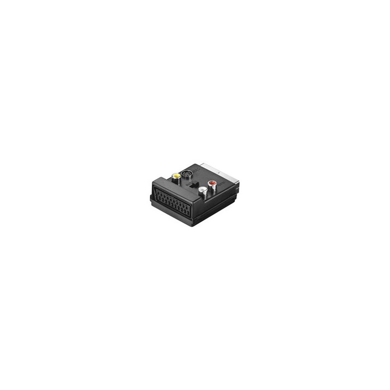 Goobay AVK 198 SCART (21-pin) 3 x RCA + S-Video Negro