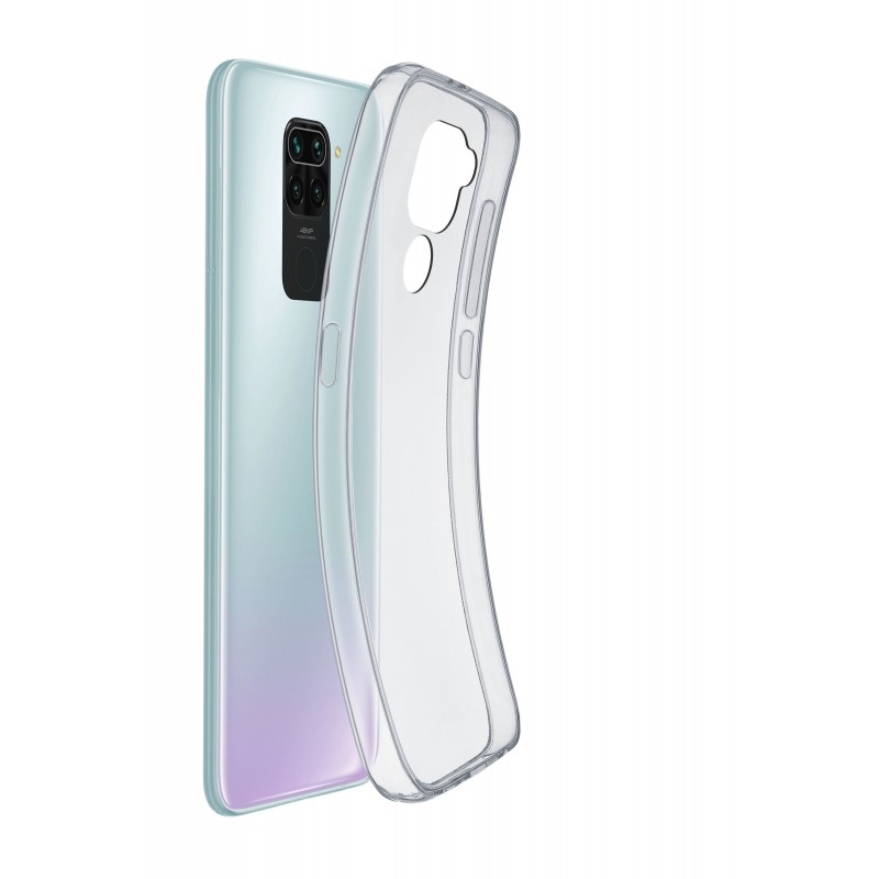 Cellularline Fine - Redmi Note 9 Cover in gomma morbida ultra sottile e trasparente Trasparente