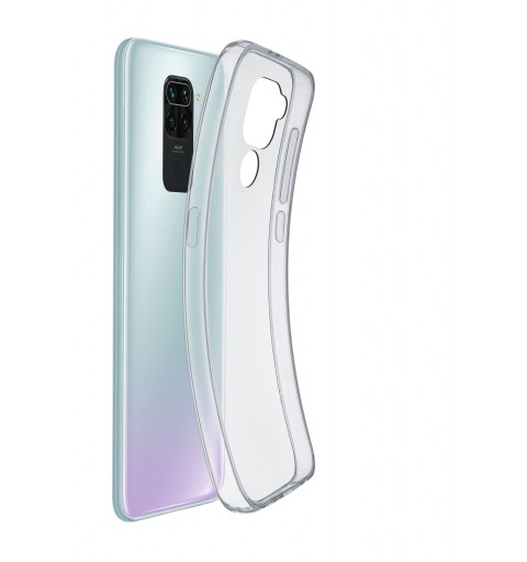 Cellularline Fine - Redmi Note 9 Cover in gomma morbida ultra sottile e trasparente Trasparente