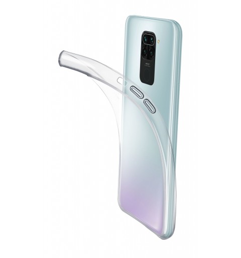 Cellularline Fine - Redmi Note 9 Cover in gomma morbida ultra sottile e trasparente Trasparente