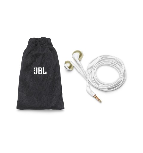 JBL Tune 205 Auriculares Alámbrico Dentro de oído Música Champán, Oro