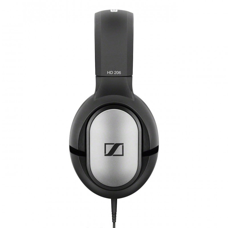 Sennheiser HD 206 Cablato Cuffie A Padiglione MUSICA Nero, Argento