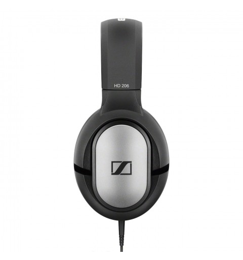 Sennheiser HD 206 Cablato Cuffie A Padiglione MUSICA Nero, Argento