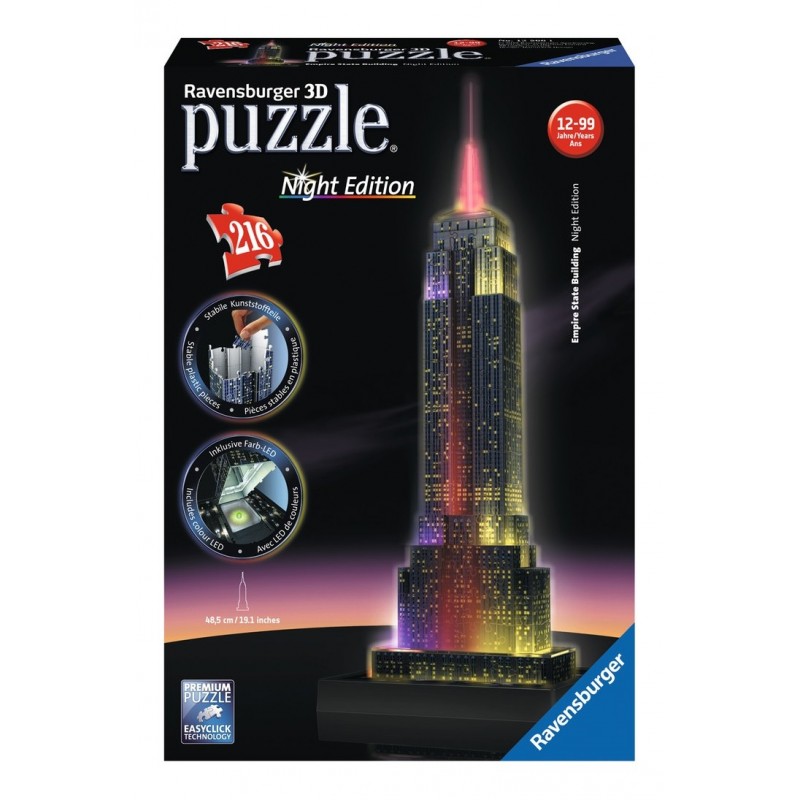 Ravensburger Empire State Building at Night puzle 3D