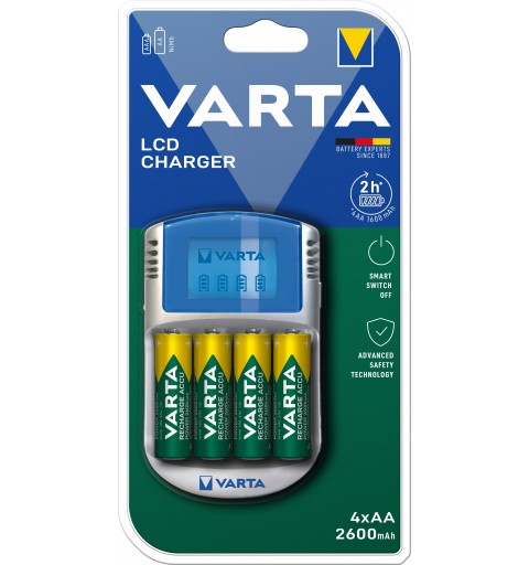 Varta LCD Charger 57070 + 4X 5716 & 12V & USB
