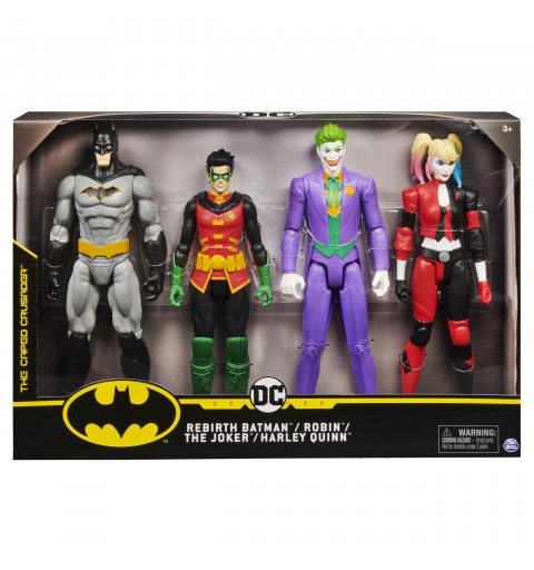 DC Comics , Batman 12-Inch Action Figure Collectible 4-Pack, Toys for Kids and Collectors Ages 3 and up (Styles May Vary)