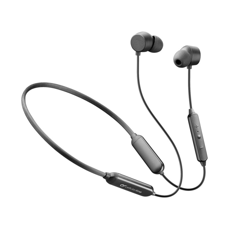 Cellularline BTNECKBFLEXK auricular y casco Auriculares Inalámbrico Banda para cuello Llamadas Música Bluetooth Negro