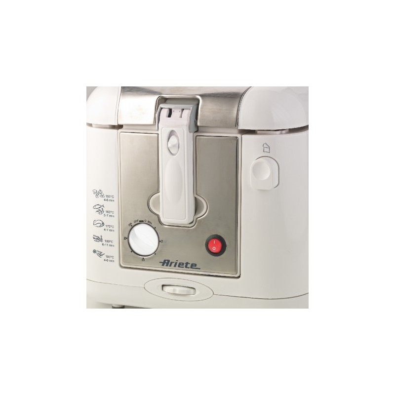 Ariete 4612 Eins Eine(r) Eigenständig 2000 W Fritteuse Silber