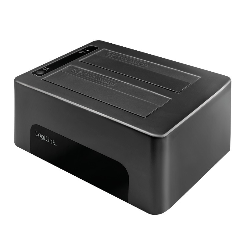 LogiLink QP0029 base de conexión para disco duro USB 3.2 Gen 1 (3.1 Gen 1) Type-B Negro