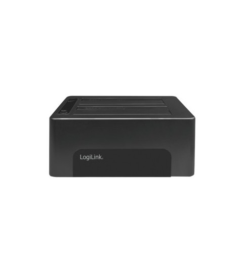 LogiLink QP0029 docking station per unità di archiviazione USB 3.2 Gen 1 (3.1 Gen 1) Type-B Nero