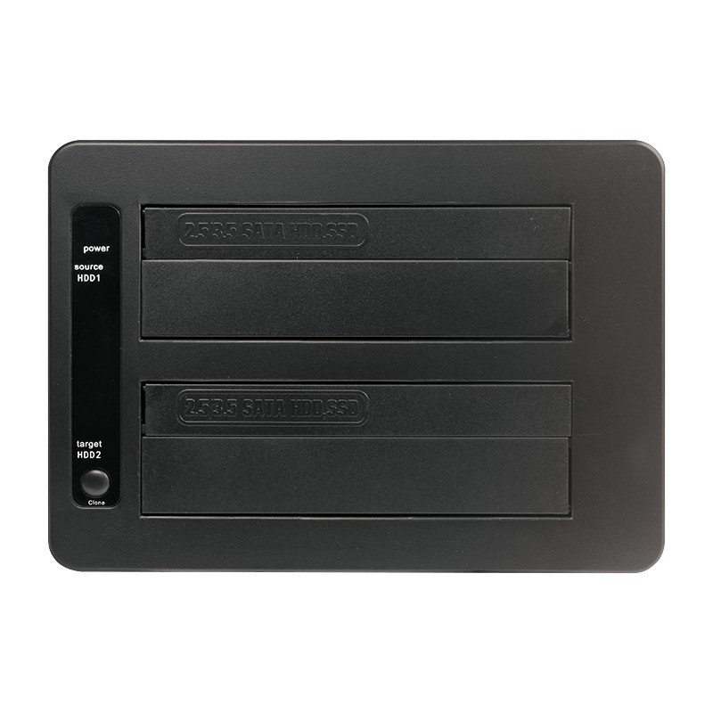 LogiLink QP0029 base de conexión para disco duro USB 3.2 Gen 1 (3.1 Gen 1) Type-B Negro