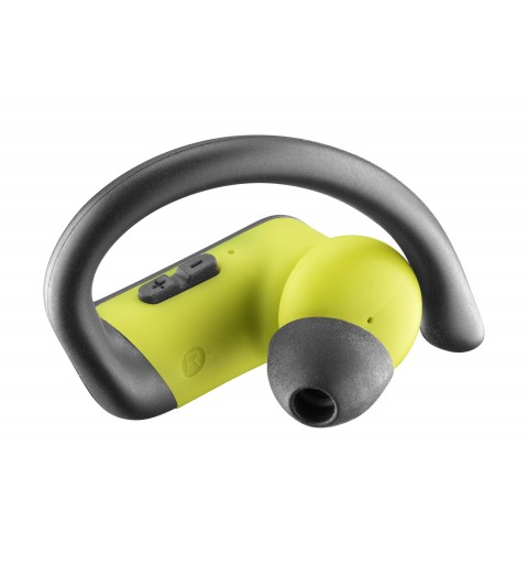 Cellularline Sprinter Auriculares True Wireless Stereo (TWS) gancho de oreja Deportes Bluetooth Negro, Amarillo