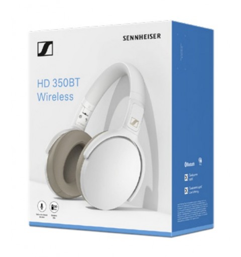 Sennheiser HD 350 BT Auricolare Wireless A Padiglione Musica e Chiamate Bluetooth Bianco