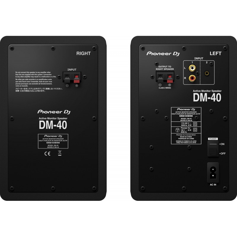 Pioneer DM-40 loudspeaker 2-way Black Wired