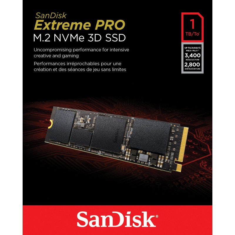 SanDisk Extreme PRO M.2 1000 GB PCI Express 3.0 NVMe