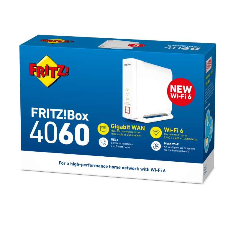 AVM FRITZ!Box WLAN 4060 WLAN-Router 6000 Mbit s Blanco