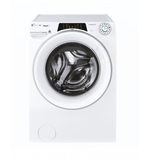 Candy RapidÓ ROW51066DWMSE-S machine à laver avec sèche linge Autoportante Charge par dessus Blanc D