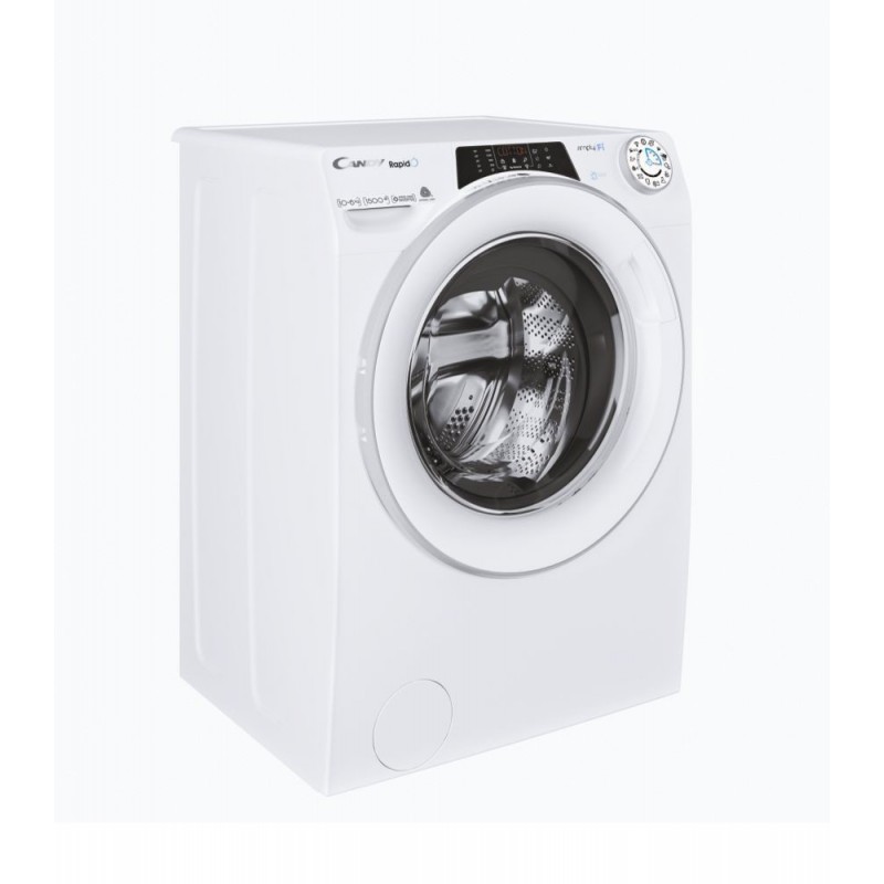 Candy RapidÓ ROW51066DWMSE-S machine à laver avec sèche linge Autoportante Charge par dessus Blanc D