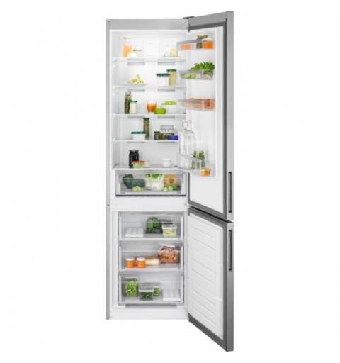 Electrolux LNT5MF36U0 Kühl- und Gefrierkombination Freistehend 367 l F Grau, Edelstahl