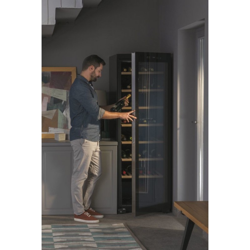 Haier Wine cellar WS171GA Refroidisseur de vin compresseur Autoportante Noir 171 bouteille(s)